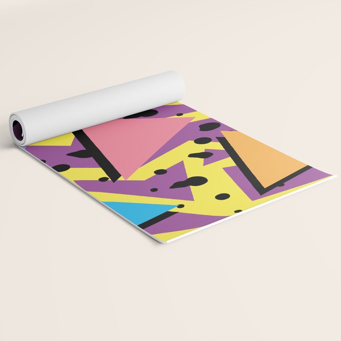 Memphis Pattern 21 - 80s / 90s Retro Yoga Mat Gallery Image 2