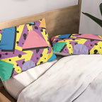 Memphis Pattern 21 - 80s / 90s Retro Pillow Sham Gallery Image 2