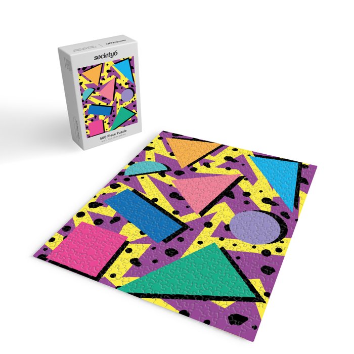Memphis Pattern 21 - 80s / 90s Retro Jigsaw Puzzle Gallery Image 2