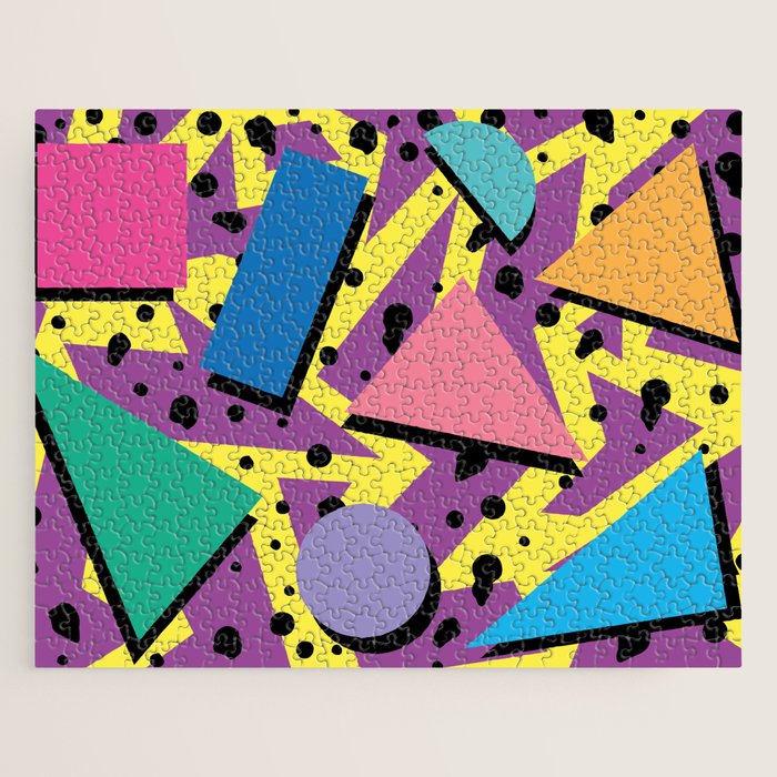 Memphis Pattern 21 - 80s / 90s Retro Jigsaw Puzzle Gallery Image 1