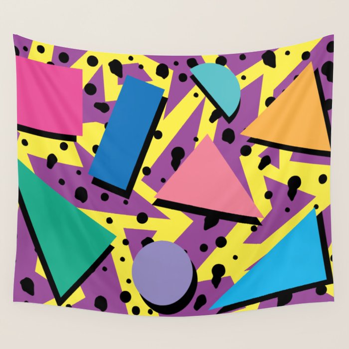 Memphis Pattern 21 - 80s / 90s Retro Wall Tapestry Gallery Image 4