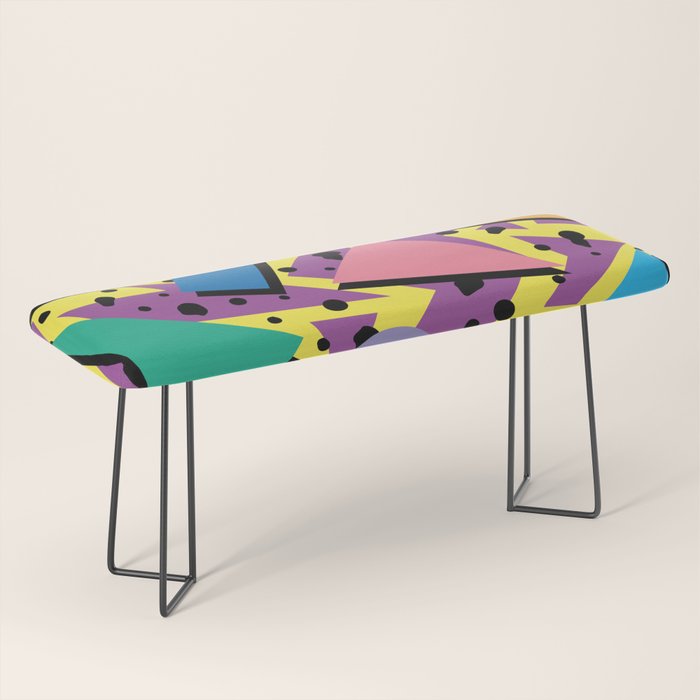 Memphis Pattern 21 - 80s / 90s Retro Bench Gallery Image 1