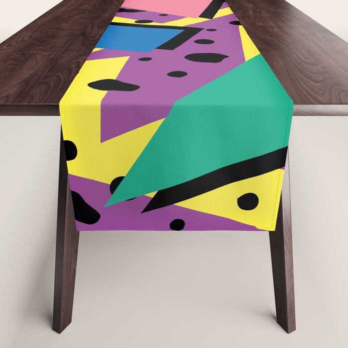 Memphis Pattern 21 - 80s / 90s Retro Table Runner Gallery Image 1