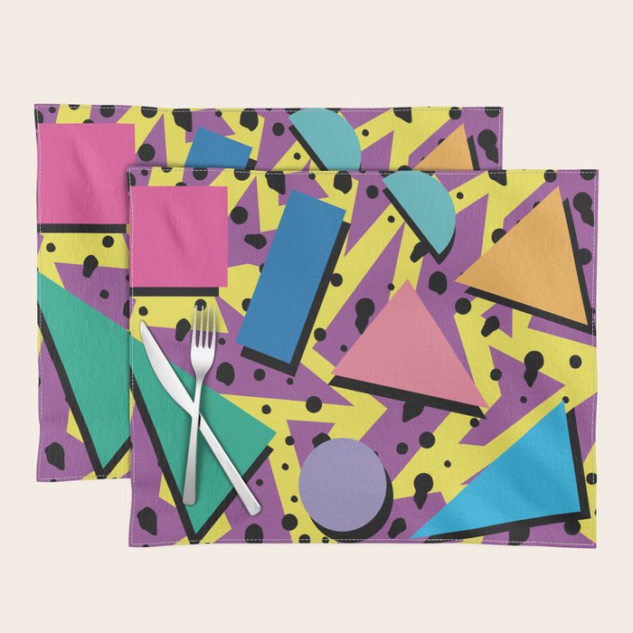 Memphis Pattern 21 - 80s / 90s Retro Placemat Gallery Image 1