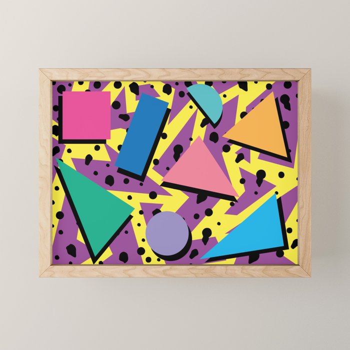 Memphis Pattern 21 - 80s / 90s Retro Mini Art Print Gallery Image 1