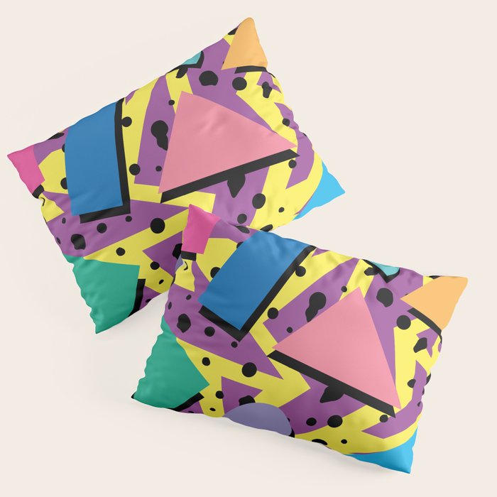 Memphis Pattern 21 - 80s / 90s Retro Pillow Sham Gallery Image 1