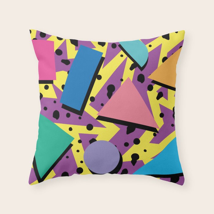 Memphis Pattern 21 - 80s / 90s Retro Throw Pillow Gallery Image 6