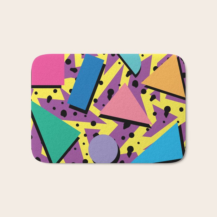 Memphis Pattern 21 - 80s / 90s Retro Bath Mat Gallery Image 1