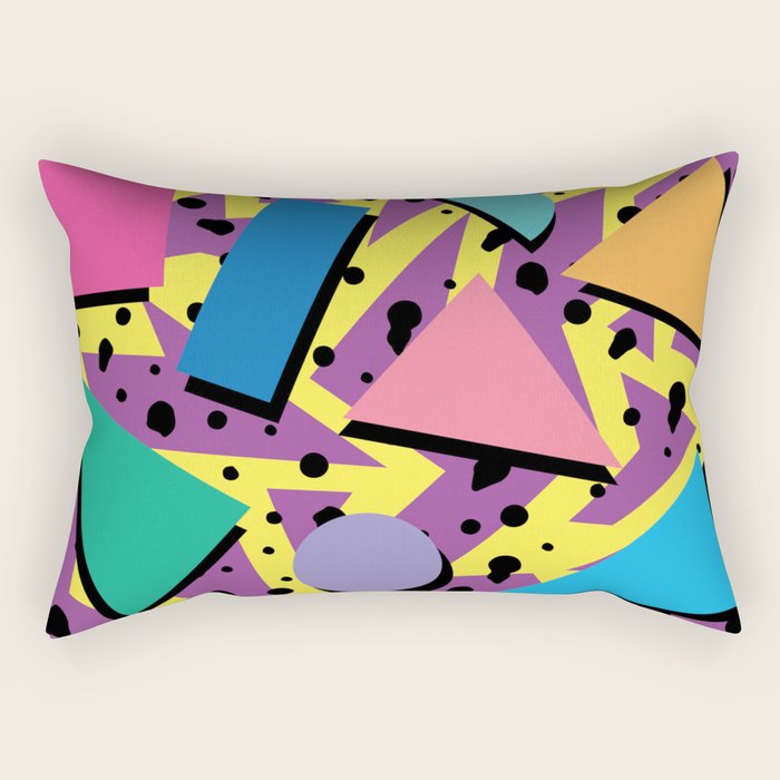 Memphis Pattern 21 - 80s / 90s Retro Rectangular Pillow Gallery Image 2