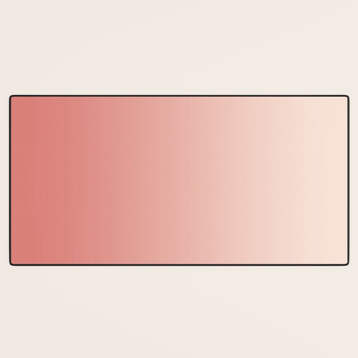 Ombre Pink Coral Desk Mat Gallery Image 3