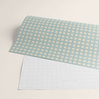Blue geometric gingham grid art pattern Wrapping Paper Gallery Image 2