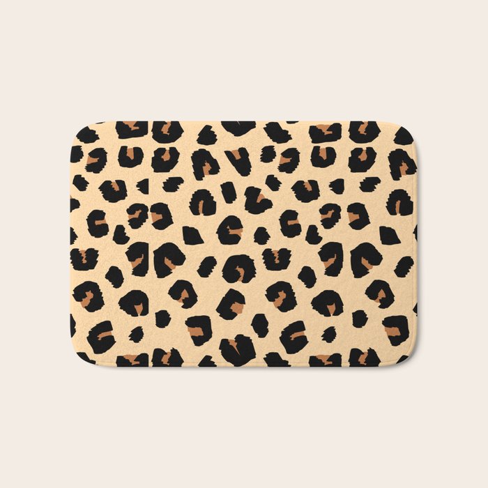 Leopard Print Bath Mat Gallery Image 1