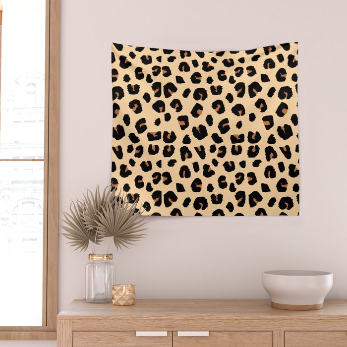 Leopard Print Wall Tapestry Gallery Image 2