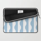 Classic Wavy Stripe Pattern 855 Light Blue Laptop Sleeve Gallery Image 2