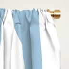 Classic Wavy Stripe Pattern 855 Light Blue Window Curtain Gallery Image 2