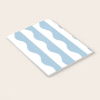 Classic Wavy Stripe Pattern 855 Light Blue Notebook Gallery Image 3
