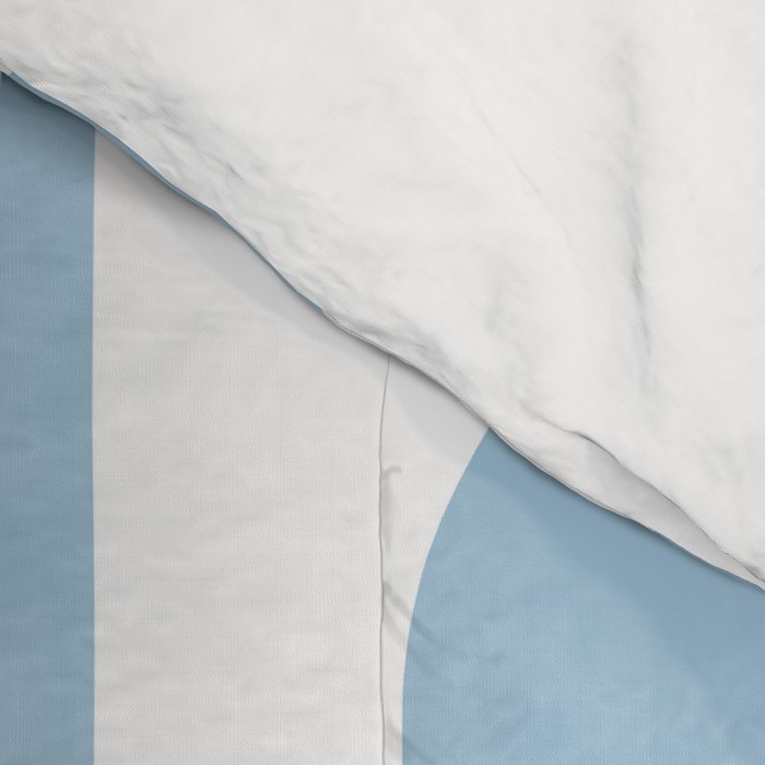 Classic Wavy Stripe Pattern 855 Light Blue Comforter Gallery Image 4