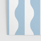 Classic Wavy Stripe Pattern 855 Light Blue Poster Gallery Image 3