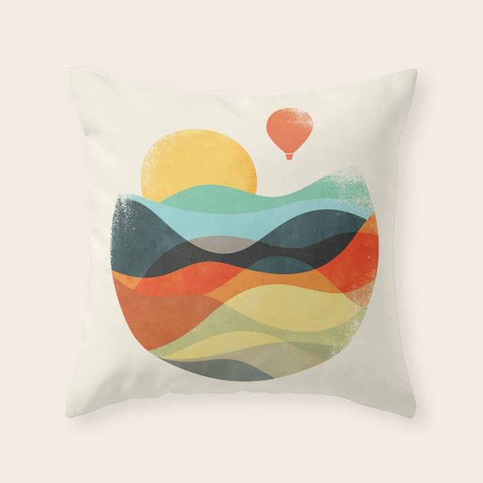 Let the world be your guide Throw Pillow Gallery Image 1