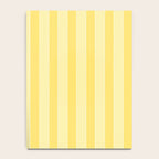 Contemporary Cottage Stripes Vertical Pattern in Yellow and White Notebook Gallery Image 4