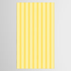 Contemporary Cottage Stripes Vertical Pattern in Yellow and White Tablecloth Gallery Image 2