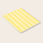 Contemporary Cottage Stripes Vertical Pattern in Yellow and White Notebook Gallery Image 2