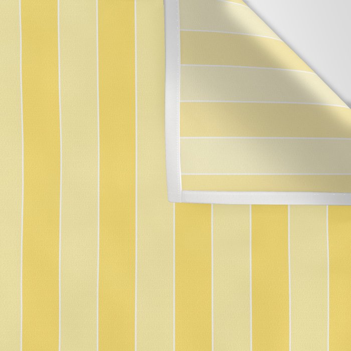 Contemporary Cottage Stripes Vertical Pattern in Yellow and White Wall Tapestry Gallery Image 3