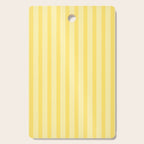 Contemporary Cottage Stripes Vertical Pattern in Yellow and White Cutting Board Gallery Image 1