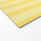 Contemporary Cottage Stripes Vertical Pattern in Yellow and White Welcome Mat Gallery Image 2