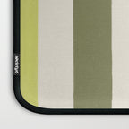 Textured Striped Pattern in Olive and Yellow Laptop Sleeve Gallery Image 3