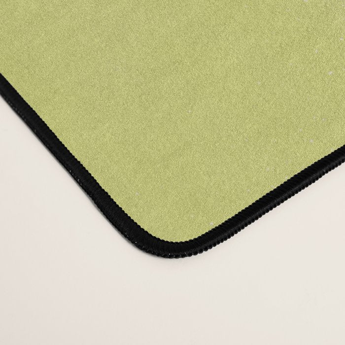Textured Striped Pattern in Olive and Yellow Desk Mat Gallery Image 4