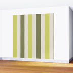 Textured Striped Pattern in Olive and Yellow Wall Mural Gallery Image 2