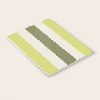 Textured Striped Pattern in Olive and Yellow Notebook Gallery Image 3