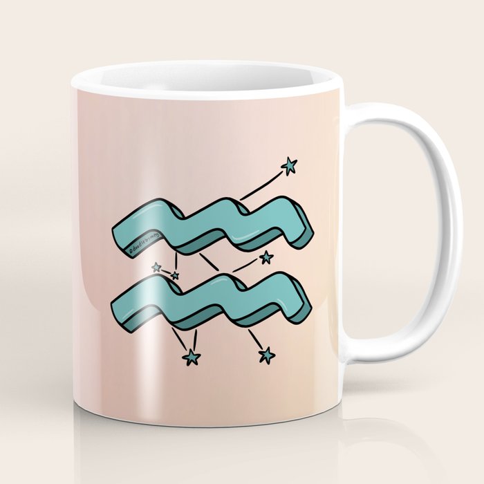 Aquarius Symbol Coffee Mug Gallery Image 1