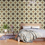 Retro Geometric Circle Pattern Wallpaper Gallery Image 3