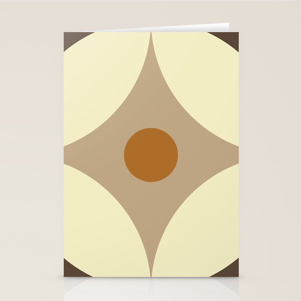 Retro Geometric Circle Pattern Stationery Card Gallery Image 2