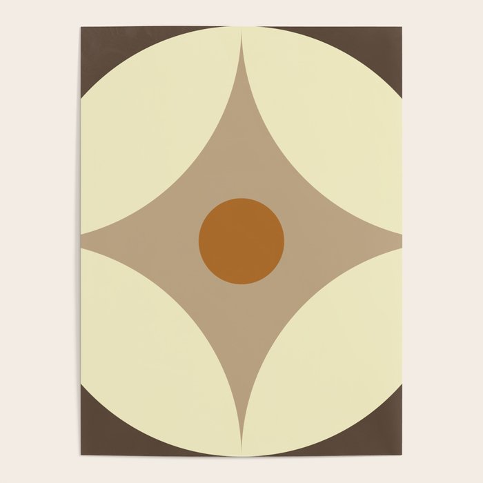 Retro Geometric Circle Pattern Poster Gallery Image 4