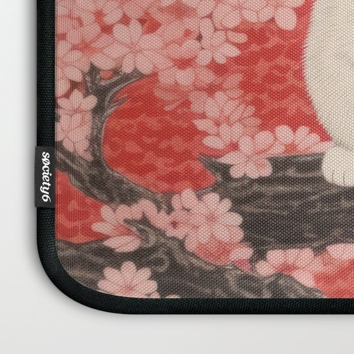 Springtime Japanese Cherry Blossom Twin Cats  Laptop Sleeve Gallery Image 3