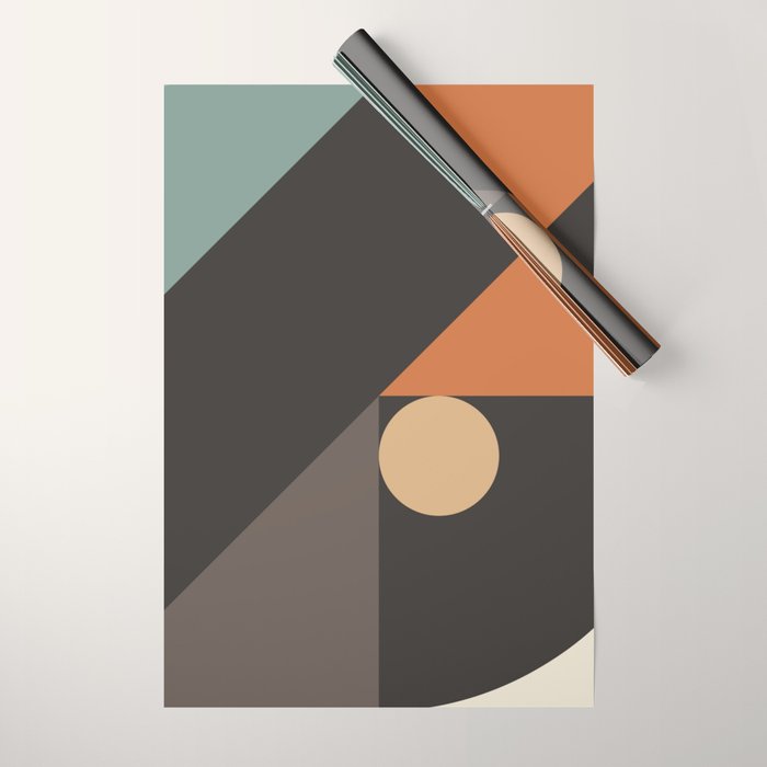 Mid Century 08E Wrapping Paper Gallery Image 1