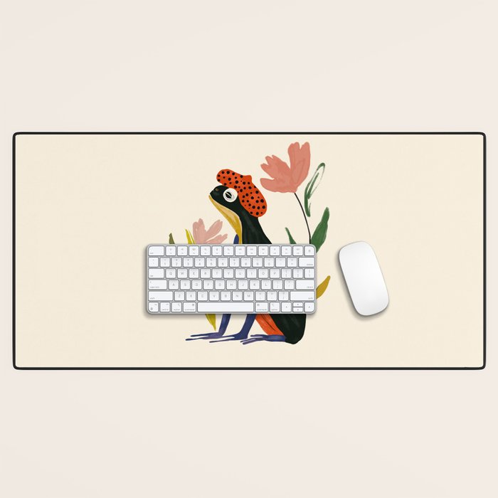 Parisian Frog Desk Mat Gallery Image 1