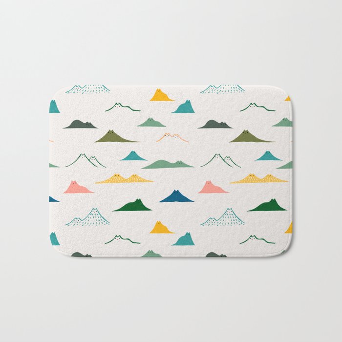 Cat Landscape 140: Meowtain range Bath Mat Gallery Image 1