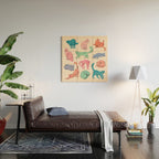 Pastel Cats Wood Wall Art Gallery Image 2
