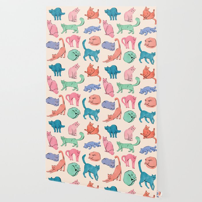 Pastel Cats Wallpaper Gallery Image 2