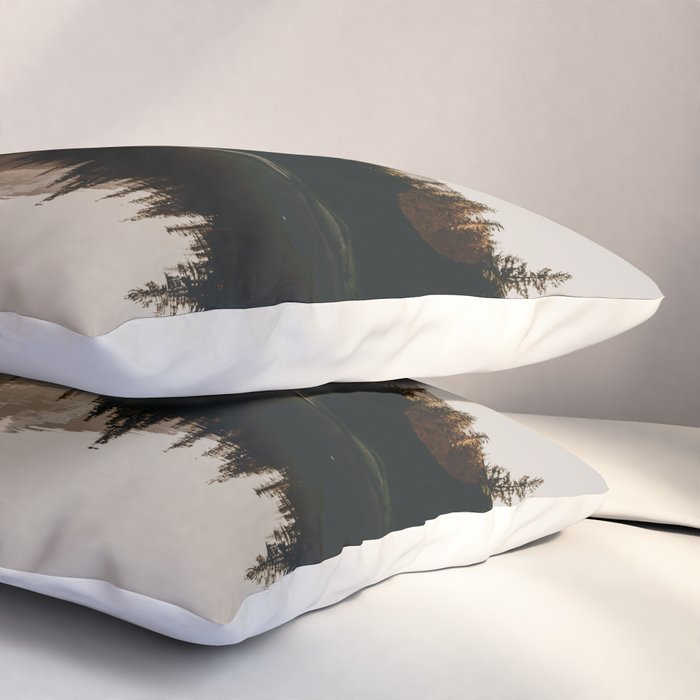 Mountain Lake Sunrise  - Pacific Northwest Adventure Pillow Sham Gallery Image 3