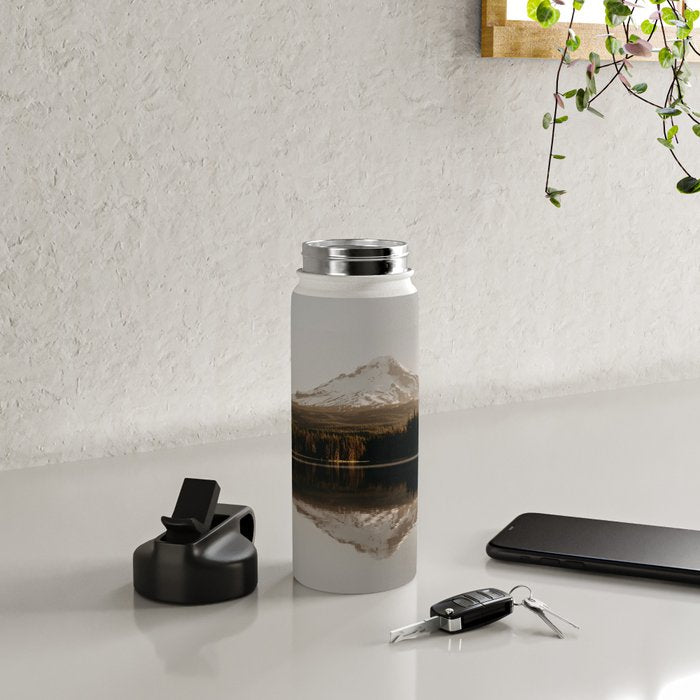 Mountain Lake Sunrise  - Pacific Northwest Adventure Water Bottle Gallery Image 4