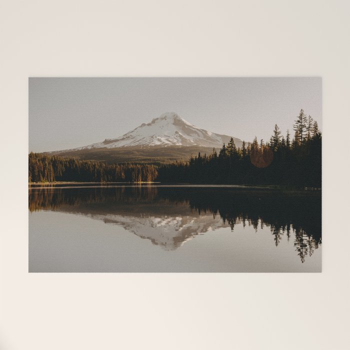Mountain Lake Sunrise  - Pacific Northwest Adventure Welcome Mat Gallery Image 1