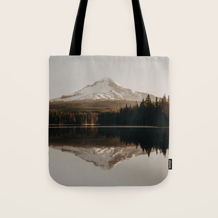 Mountain Lake Sunrise  - Pacific Northwest Adventure Tote Bag Gallery Image 1