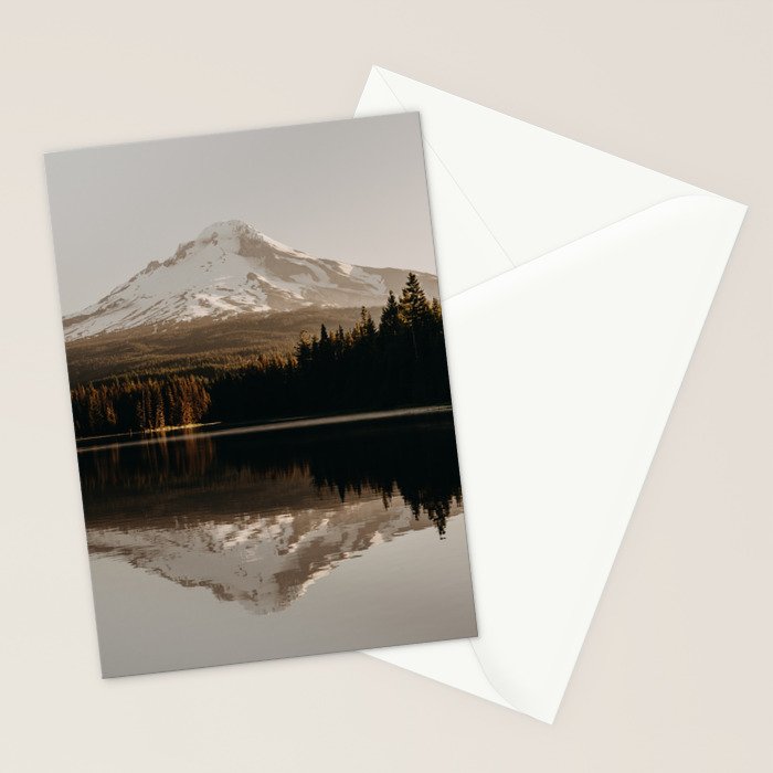 Mountain Lake Sunrise  - Pacific Northwest Adventure Stationery Card Gallery Image 2