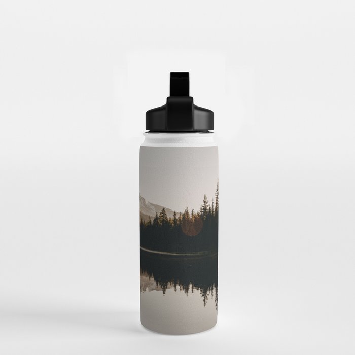 Mountain Lake Sunrise  - Pacific Northwest Adventure Water Bottle Gallery Image 2