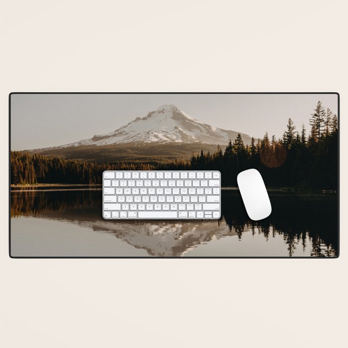 Mountain Lake Sunrise  - Pacific Northwest Adventure Desk Mat Gallery Image 1